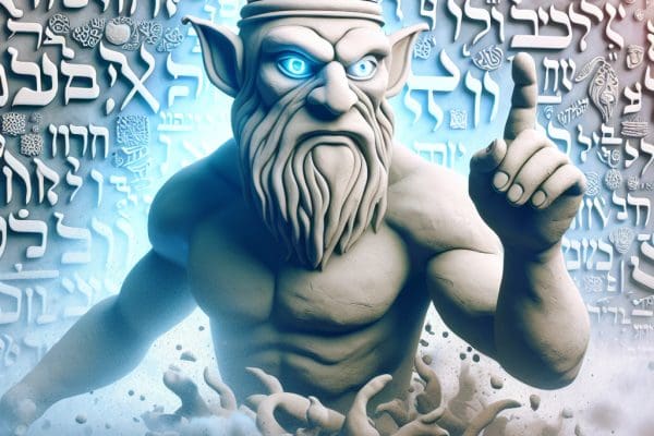 Golem – żydowska legenda o potworze z gliny.